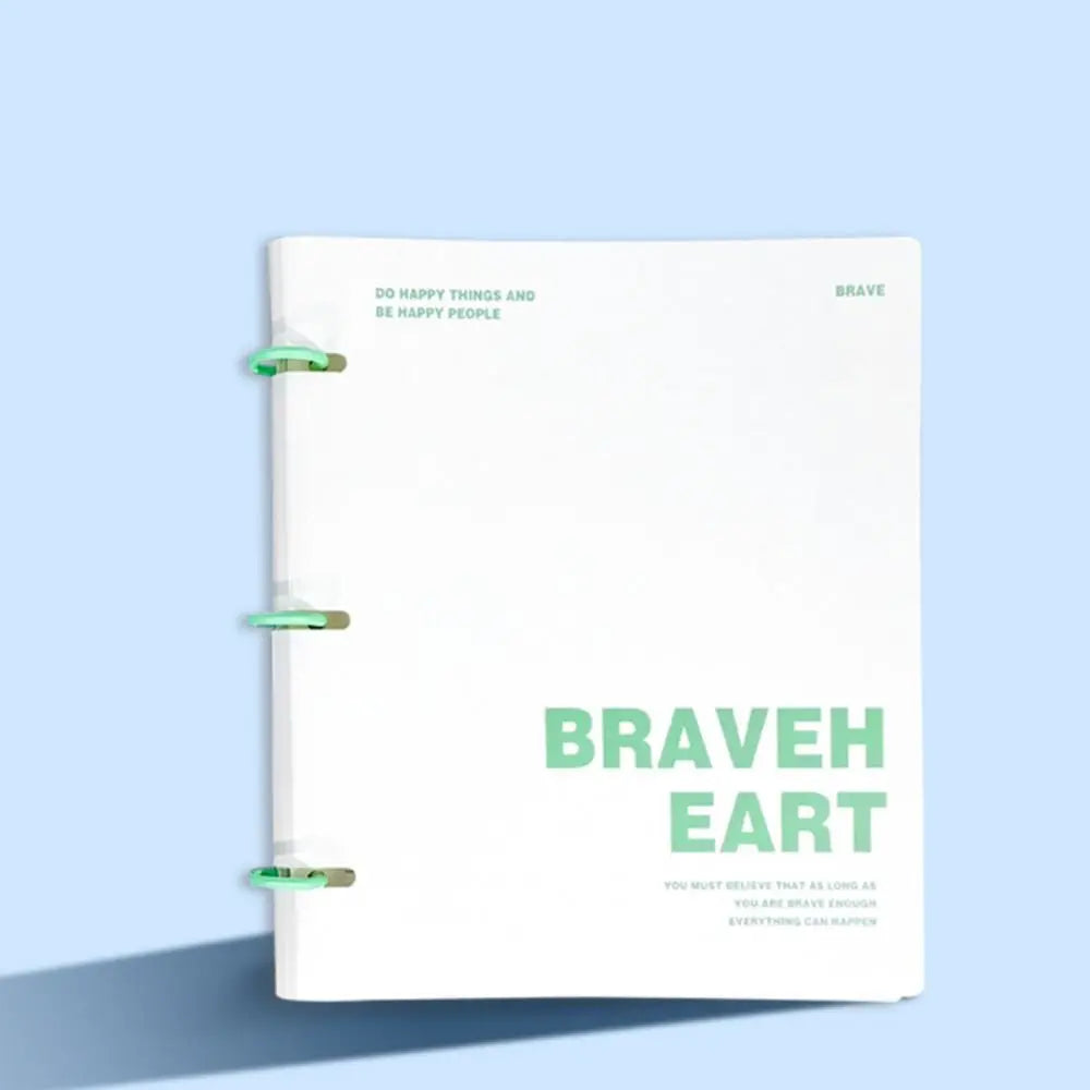 3 Ring Loose-leaf File Folder Thickened Detachable Notebook Binder Waterproof Multifunctional Loose Leaf Document Folder