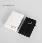 Rfid Blocking Pop Up Minimalist Wallet Magnetic Credit Card Holder Luxury Men Wallet Leather Bank Cardholder Case Vallet for Men