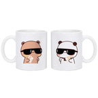 Panda Bear Bubu Dudu Coffee Milk Cup Mocha Cat Panda Bear Couple Christmas Mug Kawaii Cups Original Mugs Free Shipping Drinkware