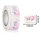 250Pcs Rectangle Thank You for Your Order Stickers Labels for Small Business Decor Sticker Stationery Supply 2.5*3.8cm