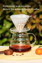 Crystal Eye Dripper 1-4 Cups Glass Slow Brewing Accessories Pour Over Coffee Dripper Reusable Coffee Maker