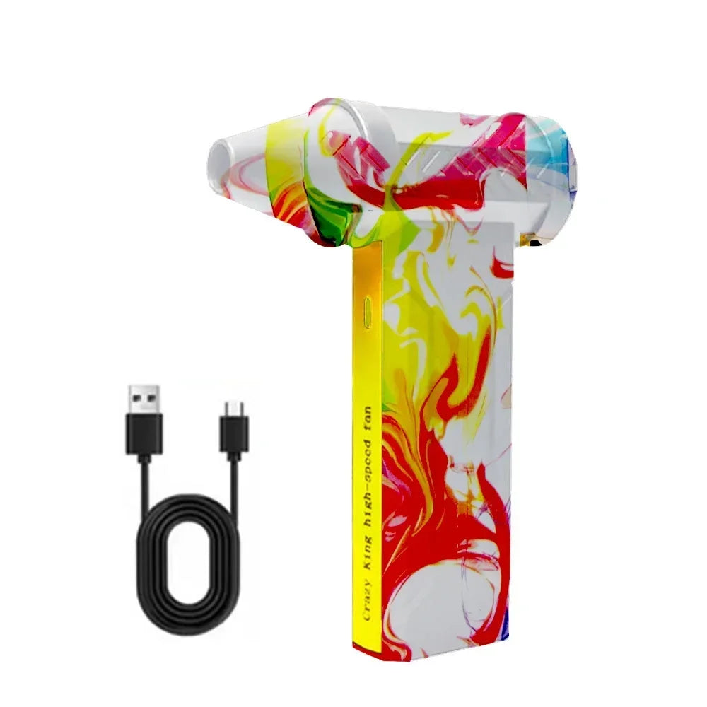 800,000RPM Air Blower Electric Turbo Fan Brushless Motor High-Speed Turbo Violent Fan USB Rechargeable Powerful Dust Blower