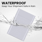 10pcs White Waterproof Bubble Mailers Protective Padded Poly Envelopes Self Seal Mailing Bags for Fragile Items Cosmetic Samples