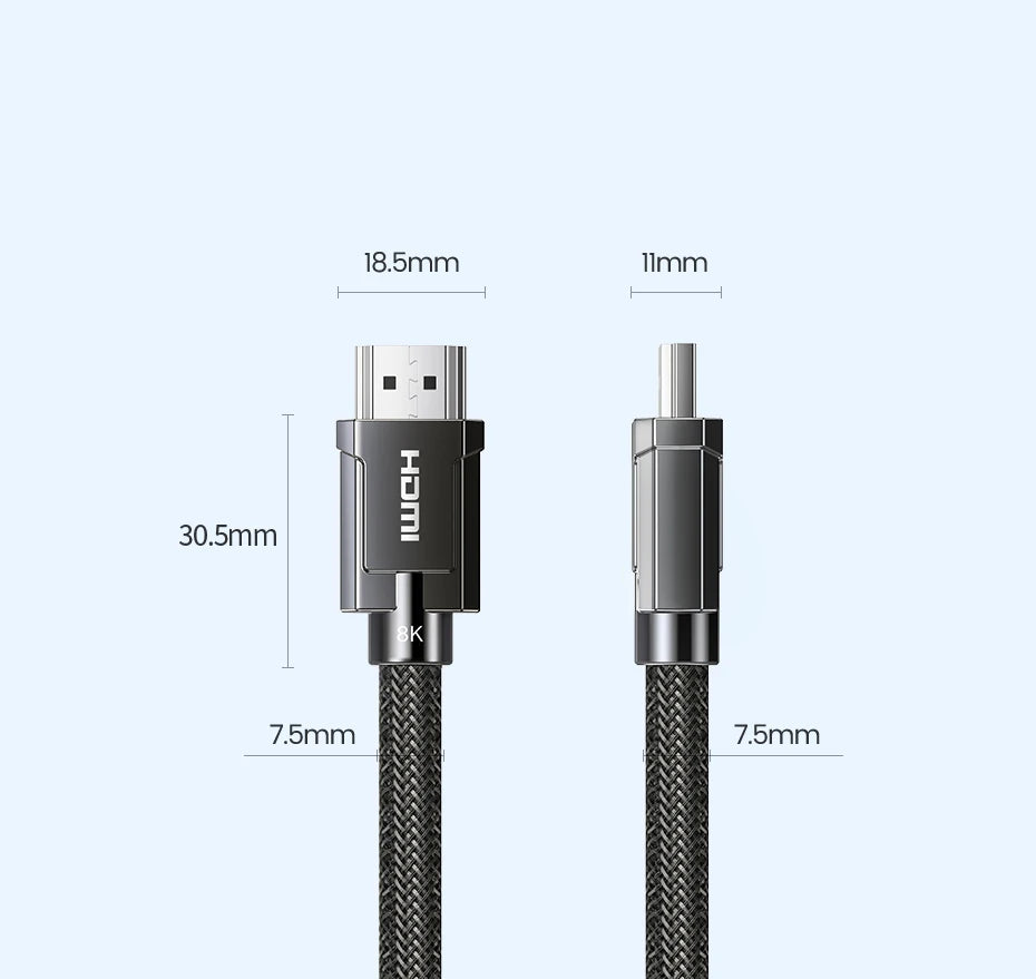 UGREEN 8K HDMI-Compatible Cable for Xiaomi TV Box PS5 Ultra High Speed Certified 8K@60Hz Cable 48Gbps eARC Dolby Vision