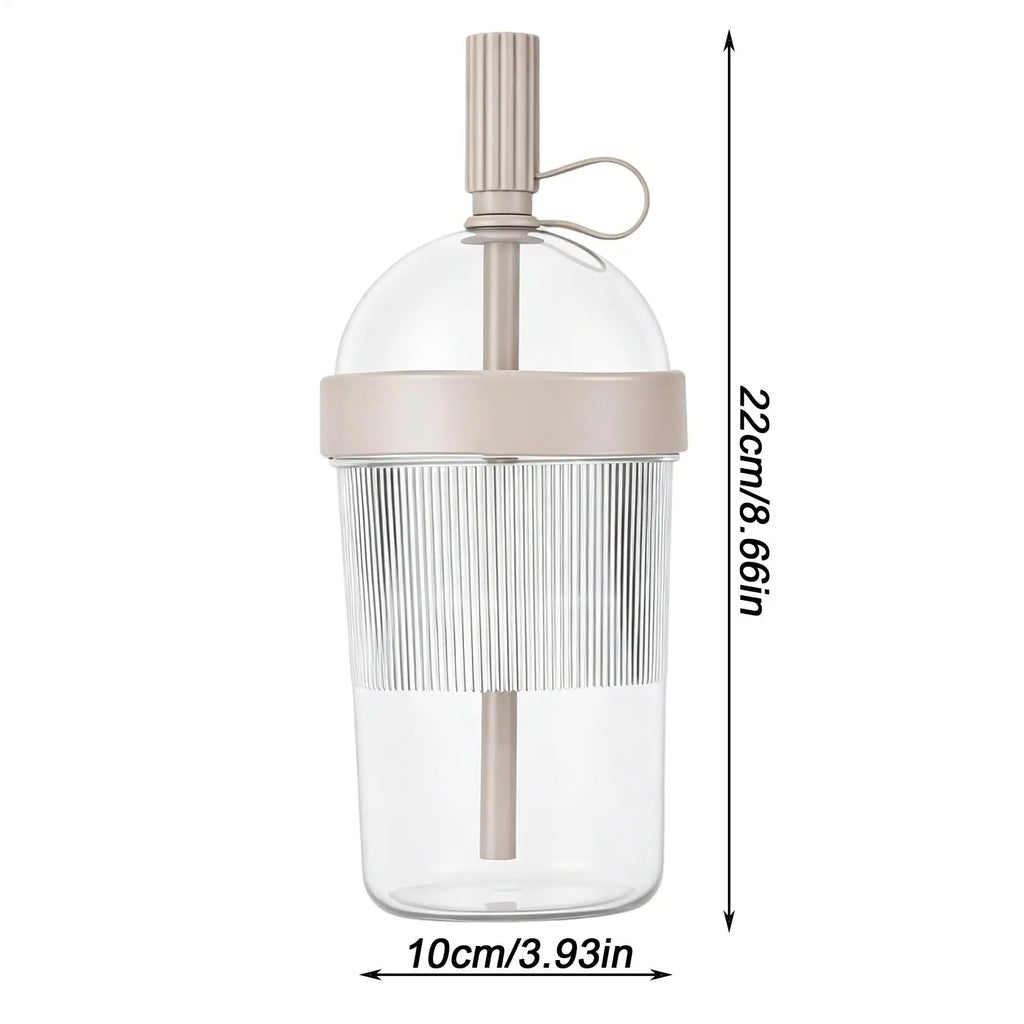 Reusable Coffee Cups with Lids 17oz Tumbler with Straw Tea Mug with Straw for Women Men Travelers Students Home Office Gym