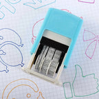 DIY Handle Account Date Stamps Stamping Automatic Ink Return Mini Self-Inking Stamps For Office Supplies Date Wheel Stamp