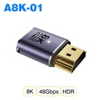 NNBILI HDMI2.1 48Gbps 8K@60Hz 4K@120Hz Ultra High-Speed Adapter Mini/Micro HDMI to HDMI Converter for PS5 X/S PC HDTV Projector