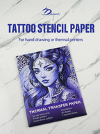 20/100pcs Tattoo Transfer Paper Carbon Thermal Stencil 4 Layered Sheet Tattoo Paper Copy Paper Tracing Paper for Tattoo Supplies