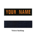 10X2.5cm Embroidery Custom Name Text Patch Stripes Badge Iron On Or Sew On Or  Patches For