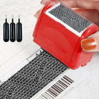 Leakproof Identity Theft Protection Roller Stamp Roller Stamp Portable Manual Roller Stamp Ink Refill Garbled Chapter