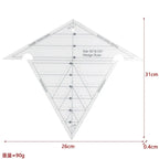 Yokoyama Acrylic Sewing Ruler For Patchwork Measuring Drawing Dressmaker Yardstick DIY Craft Quilting Cutting Accessories Tool