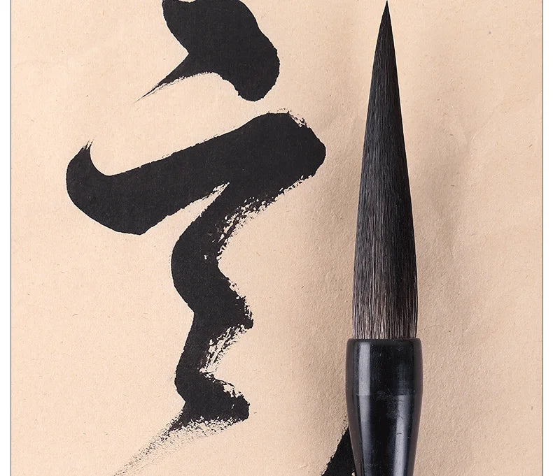 Chinese Calligraphy Pen Brush Large Running Script Cursive Brush Long Mixed Hair Hopper-shaped Calligraphie Painting Brushes Pen