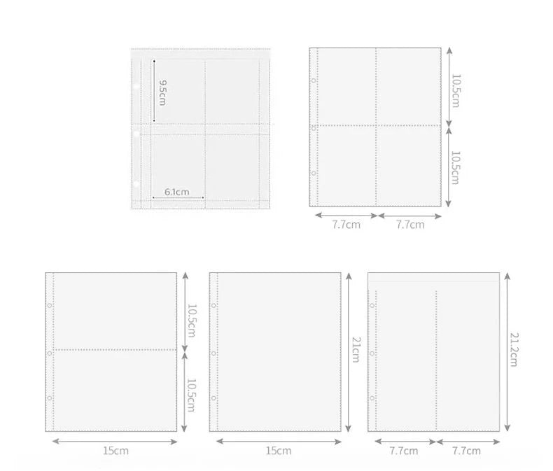 A5 Binder Photocards Magnetic D 3/7 Ring Kpop Photo Album Photocard Holder Collection Book Macaron Binder 1 2 4 Pocket Sleeves