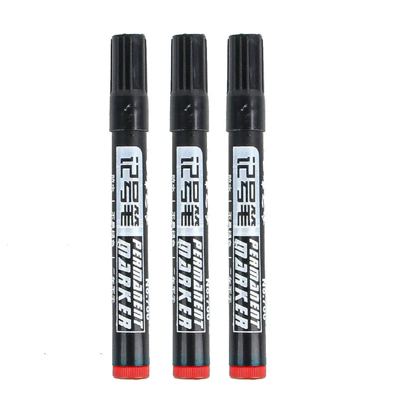 3/9pcs Permanent  Paint Marker Pen Waterproof Black Pen for Tyre Oily Markers Quick Drying Signature Pen Stationery Supplies