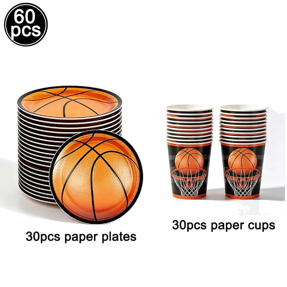 Basketball Tablecloths Basketball Party Decorations Rectangular Plastic Table Cover Boys Basketball Theme Birthday Party Supplie