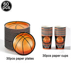 Basketball Tablecloths Basketball Party Decorations Rectangular Plastic Table Cover Boys Basketball Theme Birthday Party Supplie