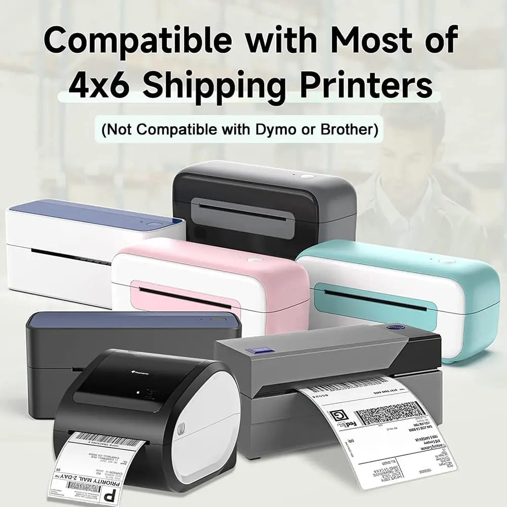 A6 Size 4x6'' Shipping Labels FanFold Paper 241BT 246S D520 Zebra Munbyn NELKO ROLLO  for LOGO Barcode