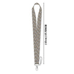 Gray Leopard Print Fashion Lanyard for Key Neck Strap Lanyard Card ID Badge Holder Key Chain Key Holder Keyring Accessories Gift