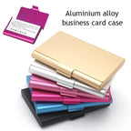 Creative Business Card Case Aluminum Alloy Bank Credit ID Card Wallet Name Card Holder Metal Box Cover Card Holder Men Wallet
