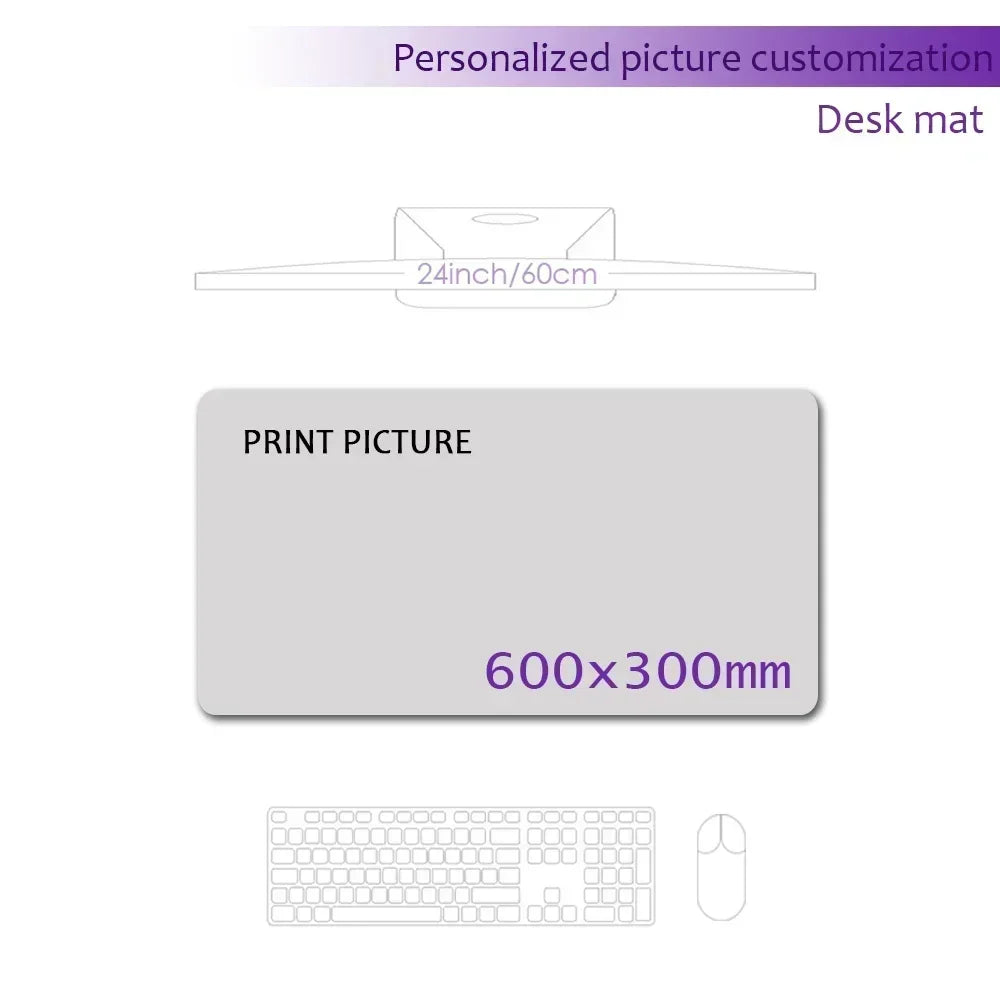Create Your Own Personalized Mousepad Print Custom Mouse Pad Company Playmat Deskmat 1200x600 Customizable Keyboard Computer Mat
