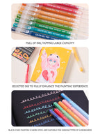 Languo 6/24/36/54/72/90 colors Acrylic Painting Handbook Pens Multi-Color Gel Pen Student Neutral Pen Writing Marker Stationery