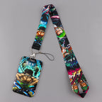 Zoro Lanyard Anime Pirate Card Holder Neck Strap for Key ID Card Phone Straps Badge Holder Keyrings Cosplay Accessories Gifts