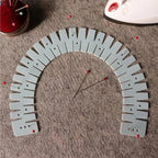1PCS Silicone Flexible Curve Scale Hemming Tool Heat Resistant Hem Ruler Sewing Auxiliary Tool for Padding Cloth Pants Fabric