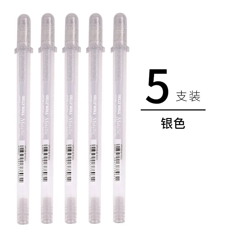 Sakura Gelly Roll Gel Pens 3/5PCS Classic Highlight Pen Gel Ink Pens Bright White Highlight Sketch Markers Color Highlighting