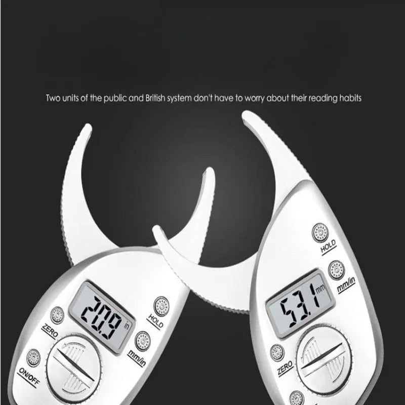 Digital Body Fat Caliper - Skinfold Measurement Tool for Accurate Body Fat Testing