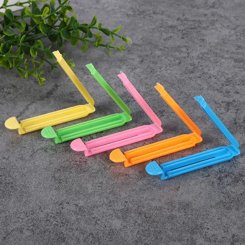 10/20Pcs Kitchen Storage Food Snack Seal Sealing Bag Clips Sealer Clamp Plastic Tool Kitchen Accessories Portable Bulk TMZ