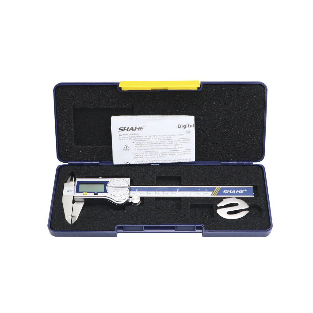 SHAHE IP67 Dust/Water Proof Electronic Vernier Caliper Digital Calipers 0-150/200/300mm Stainless Steel Caliper Tools
