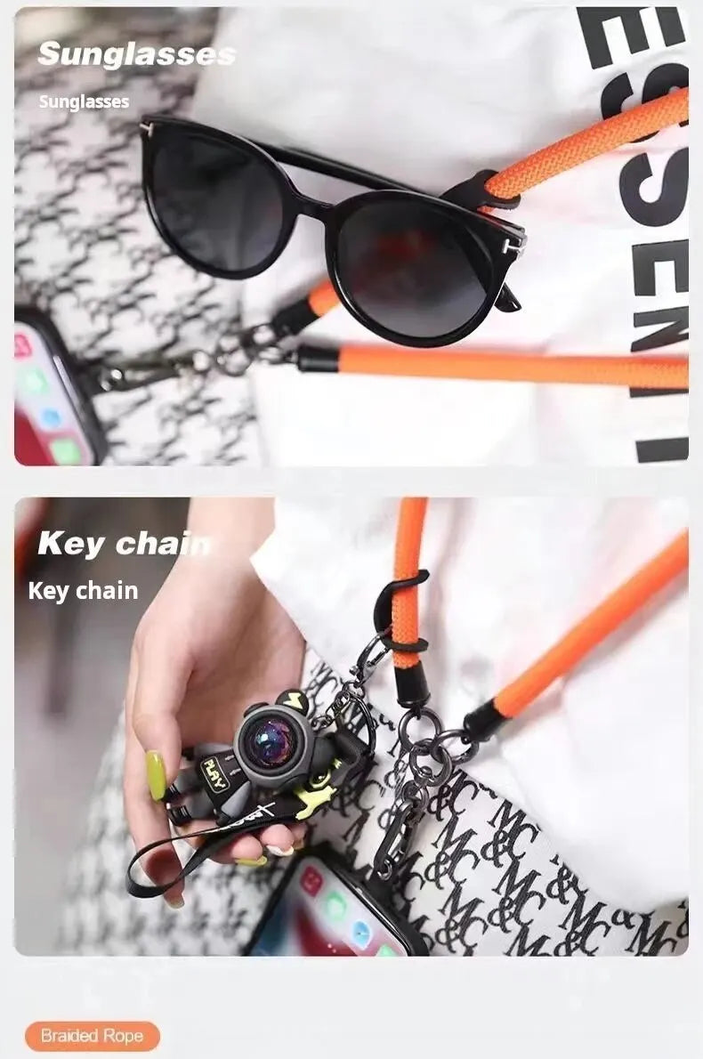 Mobile Phone Lanyard Crossbody Neck Carrying Outdoor Sturdy And Durable 8mm Thick Anti-lost Lanyard