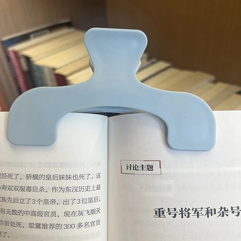 1Pcs Simple Fixed Book Clips Frosted Transparent Page Holder For Reading Tool Memo Clip Desk Accessories Practical Note Holder