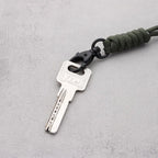 Emergency Survival Backpack High Strength Paracord Keychain Parachute Cord Lanyard Rotatable Buckle Key Ring