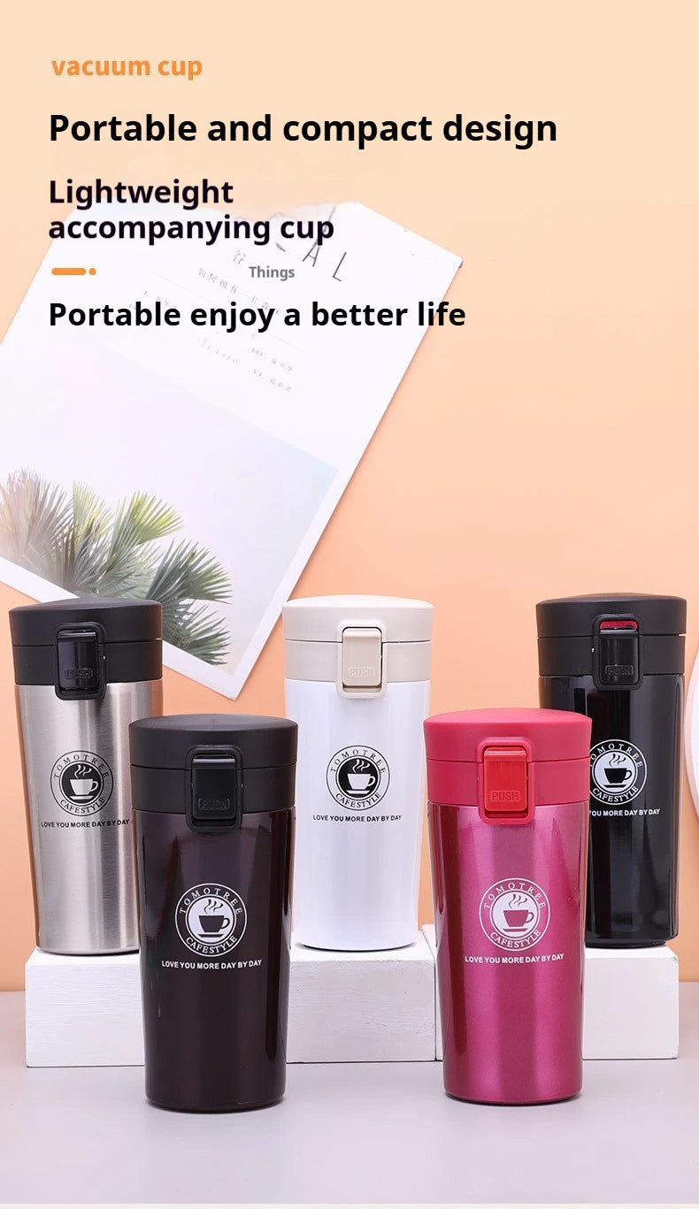 380/510ML Coffee Cup Stainless Steel Thermo Bottle Car Thermal Cup Outdoor Sports Vacuum Flask Keeps Cold and Heat Thermal Mug