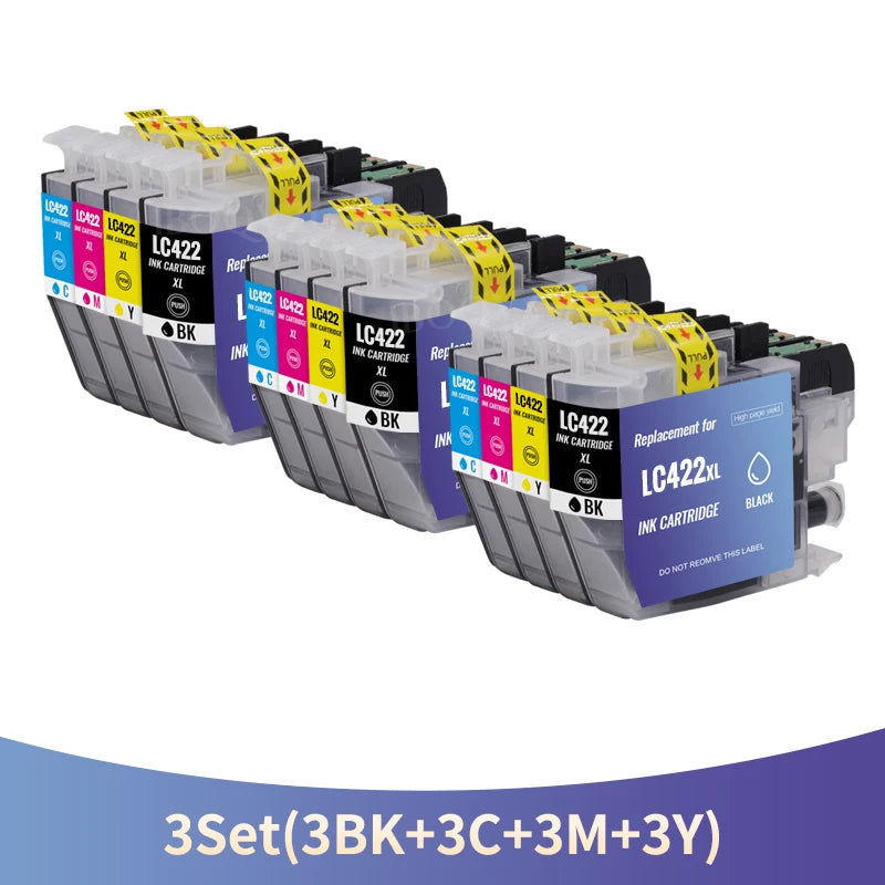 IBOQVZG LC422XL Ink Cartridges Suitable for Brother MFC-J5340DW MFC-J5740DW MFC-J5345DW MFC-J6540DW MFC-J6940DW Printer LC-422