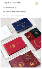 Acrylic Transparent Desktop Paper Storage Box A4 File Document Exam Paper Organizer Household Dust Proof Card Holder Case
