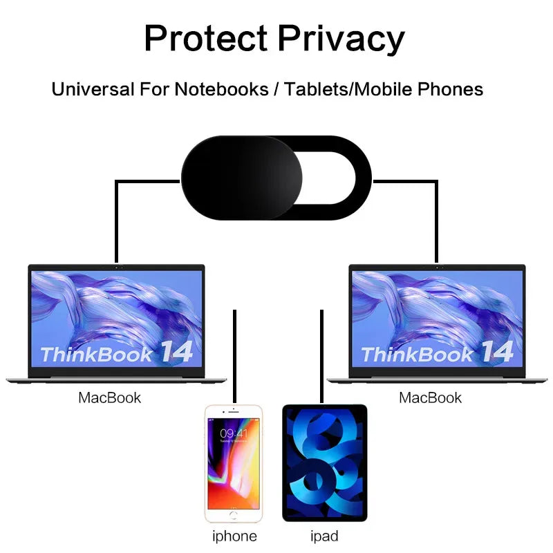 5/10/20pcs Universal Ultra-Thin Laptop Webcam Cover Shutter Antispy Camera Cover For Web Laptop Mobile Phone Lens Privacy Cover