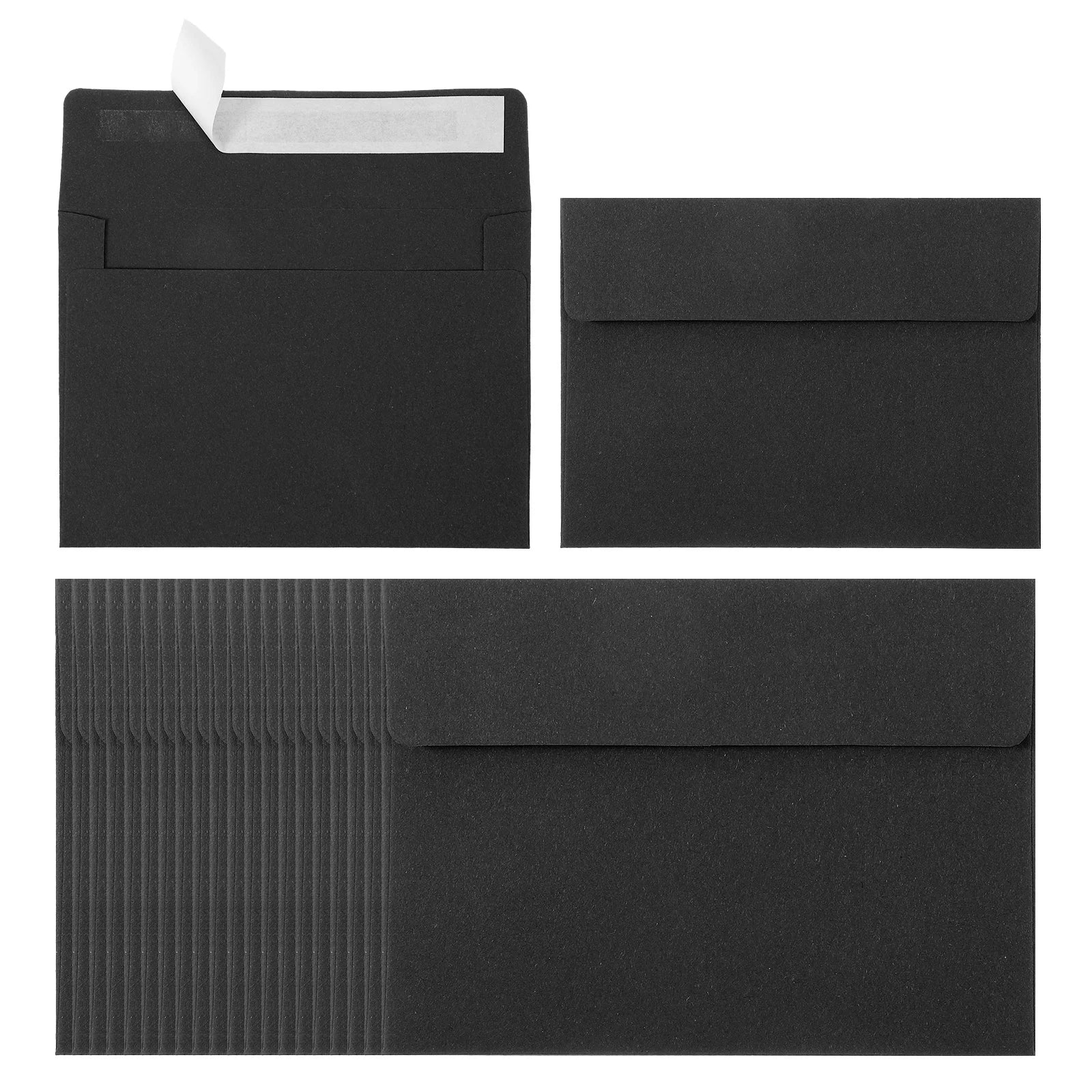 24Pcs A2 Envelopes Self Seal 110gsm Paper Invitation Envelopes for Postcard Wedding Greeting Cards Photos Announcement Mailing