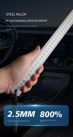 2.5mm Thick 50cm Stainless Steel Ruler Metric Inch Straightedge for Woodworking Construction Drafting Teaching and Measuring