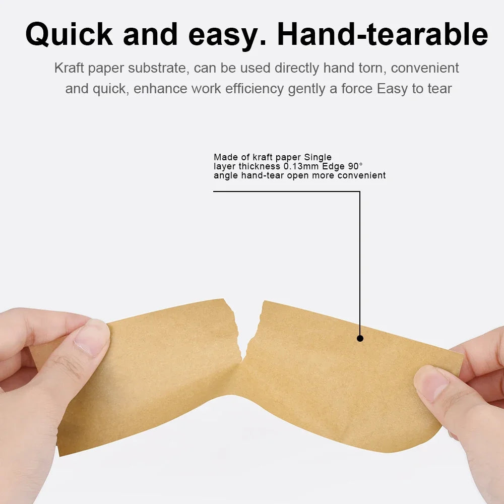 23M Biodegradable Eco Friendly Kraft Paper Tape Brown Wet Water Activated Reinforced Gummed Adhesive Tape for Painting Fixed
