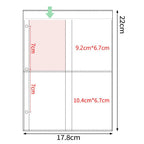 A5 Denim-Style D-Ring 3-Ring Binder – Expandable 80-100 Pages, PU Leather Photo/Card Organizer with Multi-Pocket PP Inserts