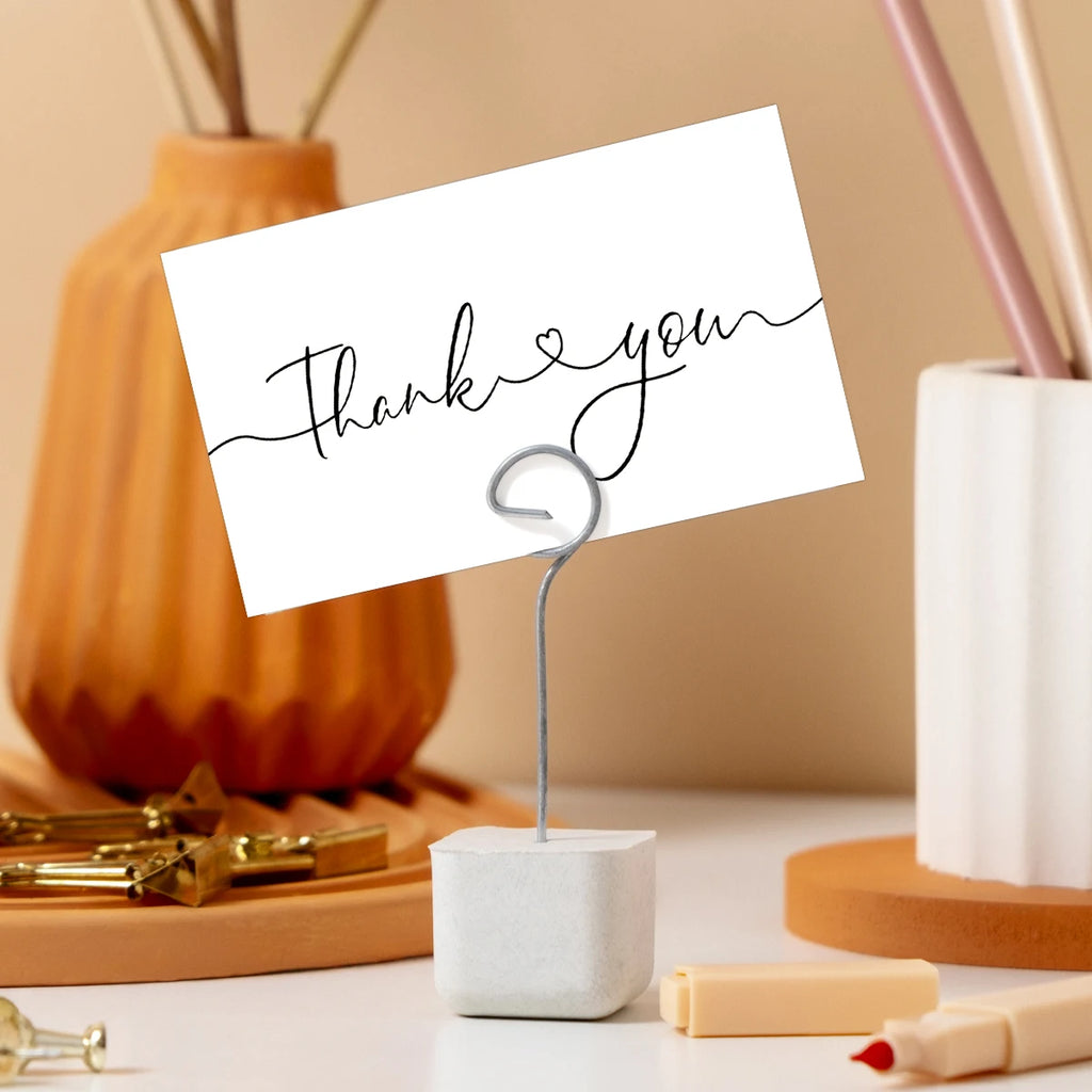 50pcs Simple Thank You Cards For Supporting Your Order Small Business Shop Cards Supplies,Goods Follow Card Gift Packaging Decor