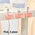Cable Management Clip For Desk - Simple No-Drill Edge-Mounted Cord Organizer For Charging Cables And Data Wires.