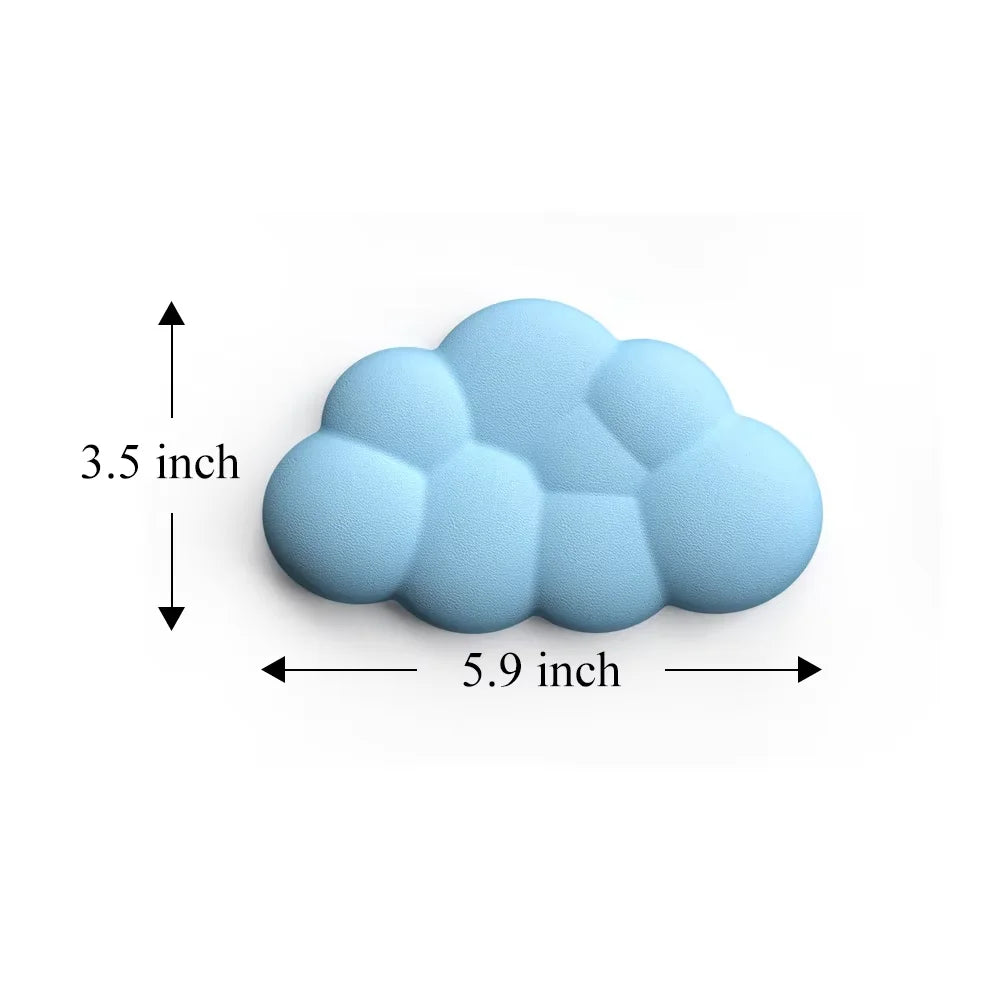 Keyboard Cloud Wrist Rest Pad Anti-Slip Desk Mat Memory Foam Palm Rest Ergonomic Mouse Pad Typing Wrist Rest for Office