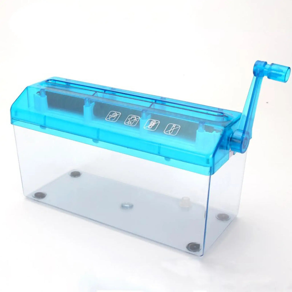 Mini Hand Crank Shredder Home Office Small Straight Cut Practical Paper Shredder for Receipts Photos Portrait Paper Bills