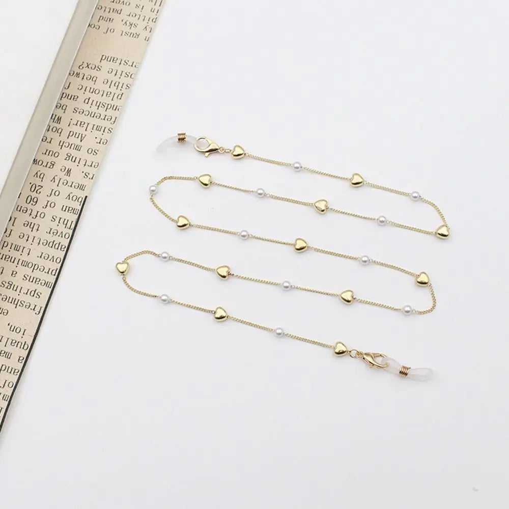 Fashion Pearl Sunglasses Chain Wearing Neck Holding Beaded Lanyard Cord Masks Sunglass Reading Glasses Chain Eyewear Accessories