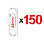 29mm Metal Silver Paperclip Stationery Binder Clip Bookmarks Paper Clips Organizers for Paper Documents Office School Supplies