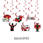 Football Player Theme Party Decoration Soccer Cr&7 Superstar Party Supplies Plate Cup Balloon Banner Paper Backdrop Party Gift