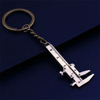New Fashion Car Key Mini Vernier Caliper Portable 0-40mm Keychain Measuring Gauging Tools Car Turbo Key Chain Ring Ruler Caliper